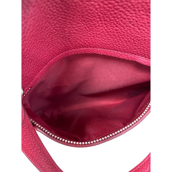 Coach Edie Womans Red Leather Pebbled Crossbody Handbag SKU 9496 - Picture 11 of 16